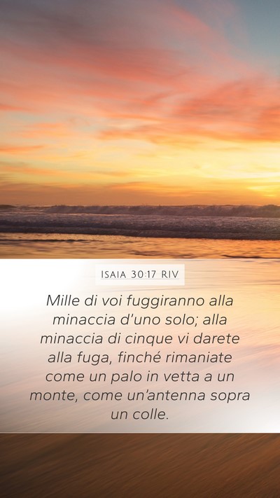 Isaia 30:17 RIV Bible Verse Image