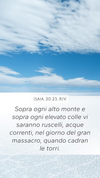 Isaia 30:25 RIV Bible Verse Image
