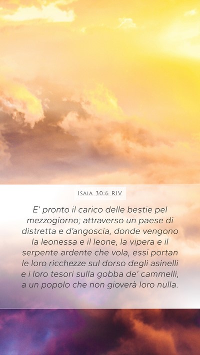 Isaia 30:6 RIV Bible Verse Image