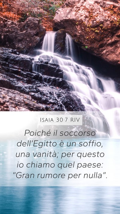 Isaia 30:7 RIV Bible Verse Image