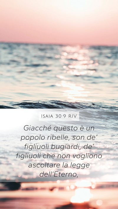 Isaia 30:9 RIV Bible Verse Image