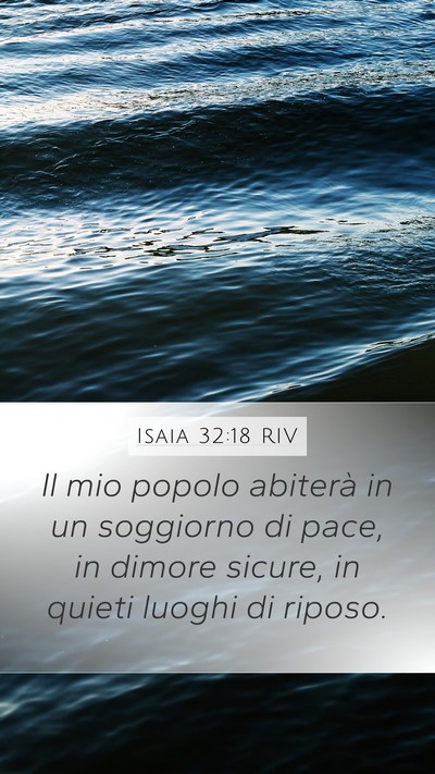 Isaia 32:18 RIV Bible Verse Image