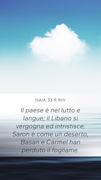 Isaia 33:9 RIV Bible Verse Image