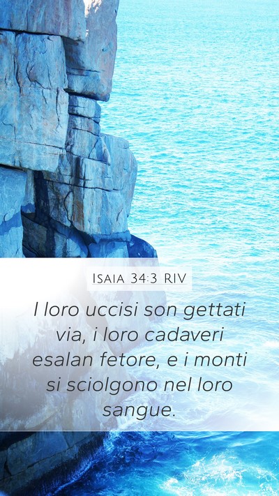 Isaia 34:3 RIV Bible Verse Image