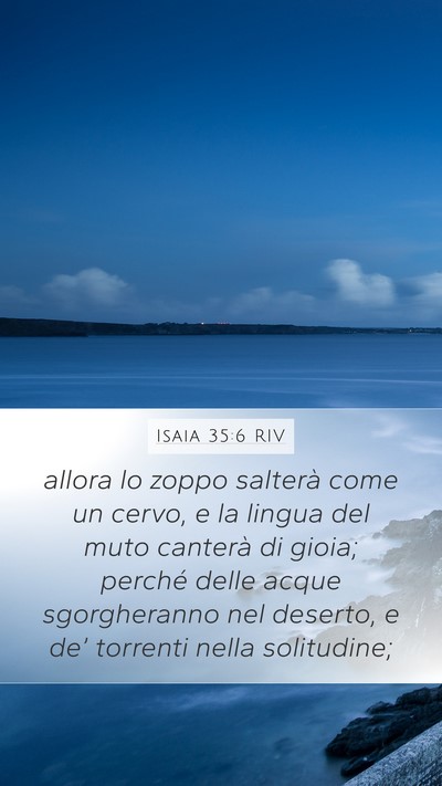 Isaia 35:6 RIV Bible Verse Image