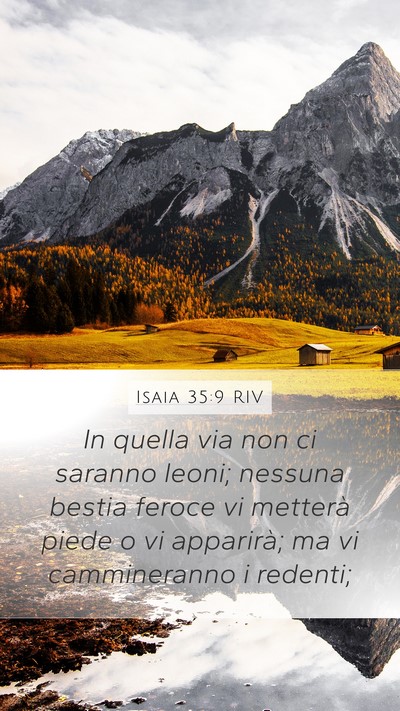 Isaia 35:9 RIV Bible Verse Image