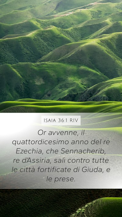 Isaia 36:1 RIV Bible Verse Image
