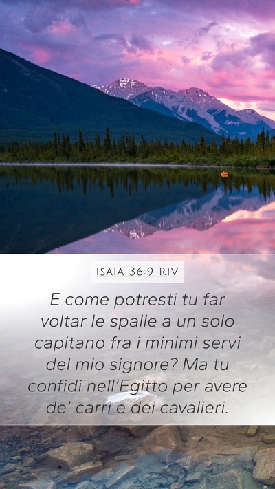 Isaia 36:9 RIV Bible Verse Image