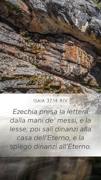 Isaia 37:14 RIV Bible Verse Image
