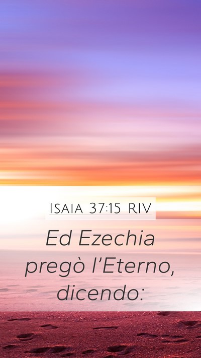 Isaia 37:15 RIV Bible Verse Image