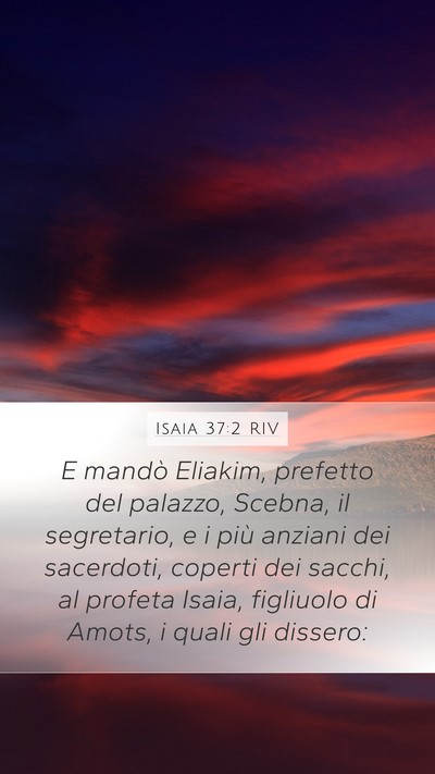 Isaia 37:2 RIV Bible Verse Image