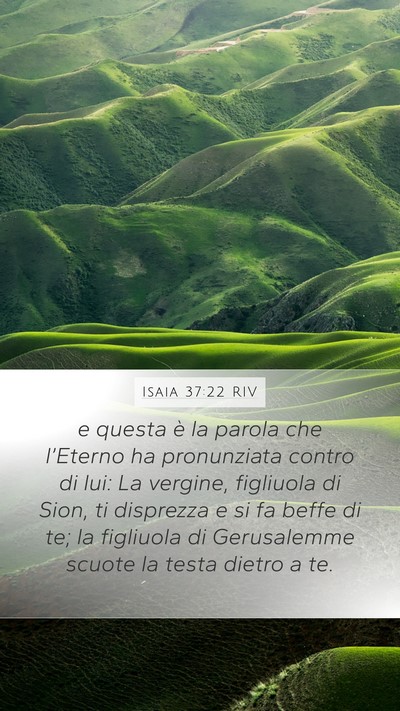 Isaia 37:22 RIV Bible Verse Image