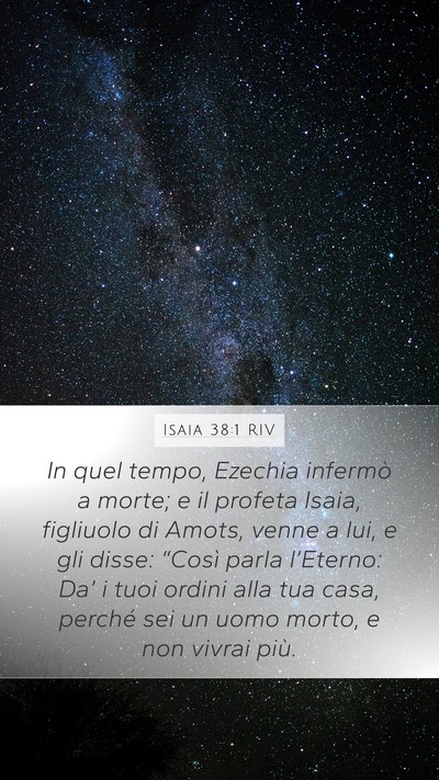 Isaia 38:1 RIV Bible Verse Image
