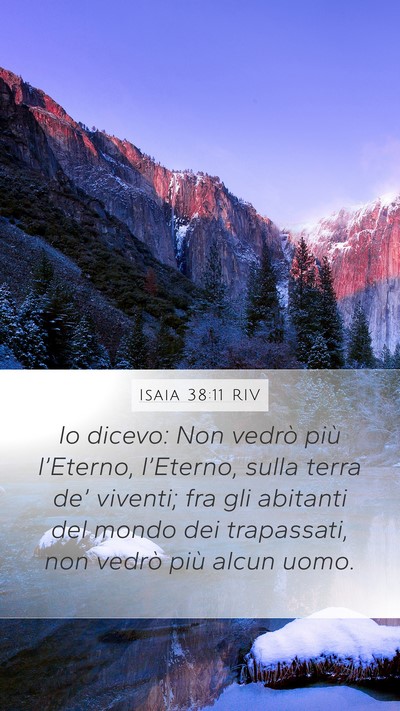 Isaia 38:11 RIV Bible Verse Image