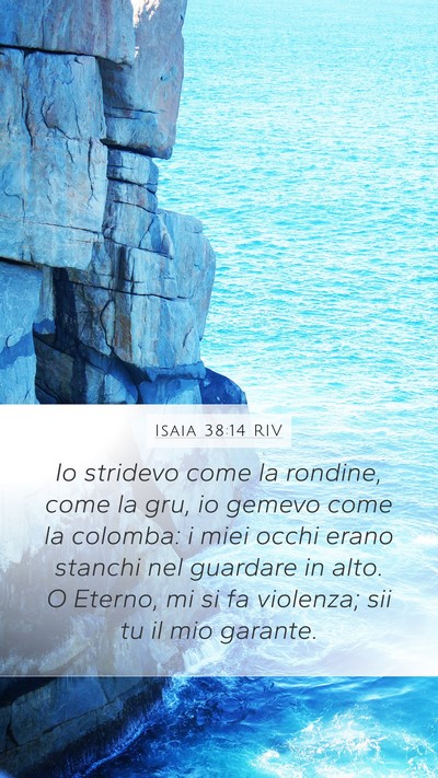 Isaia 38:14 RIV Bible Verse Image