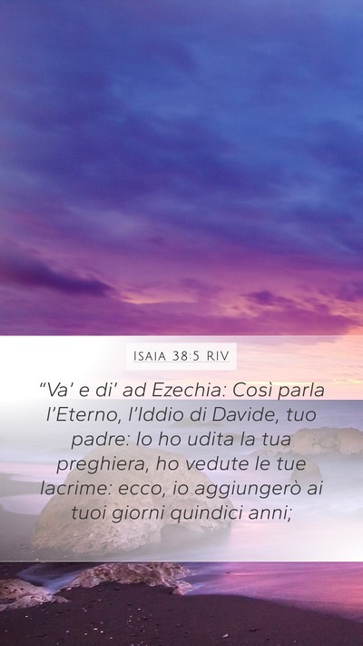 Isaia 38:5 RIV Bible Verse Image