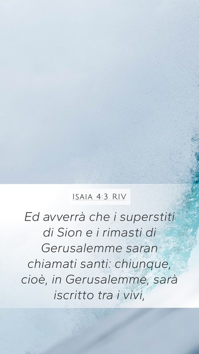 Isaia 4:3 RIV Bible Verse Image