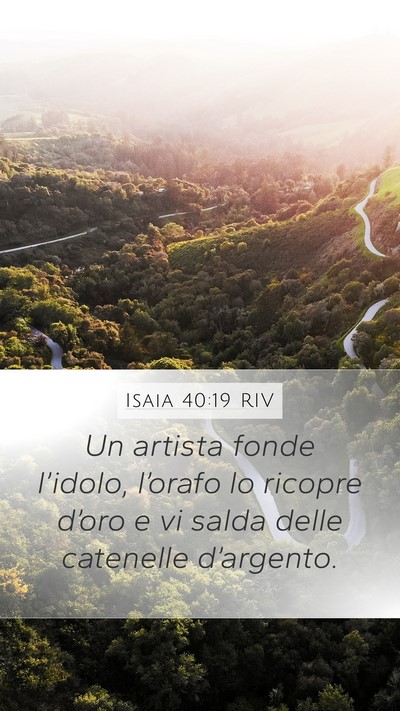 Isaia 40:19 RIV Bible Verse Image