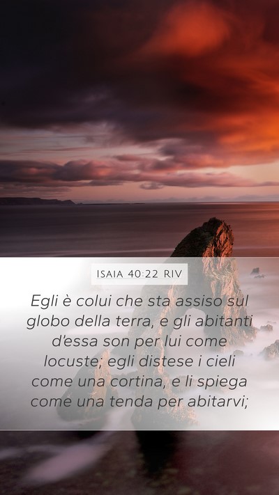 Isaia 40:22 RIV Bible Verse Image
