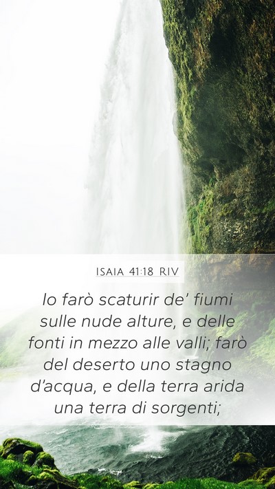 Isaia 41:18 RIV Bible Verse Image