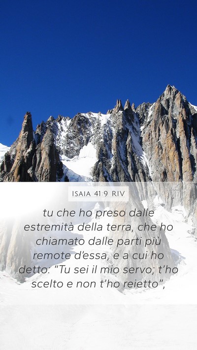 Isaia 41:9 RIV Bible Verse Image