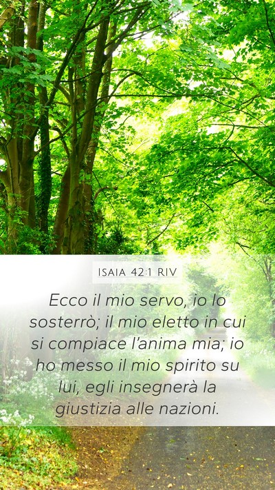 Isaia 42:1 RIV Bible Verse Image