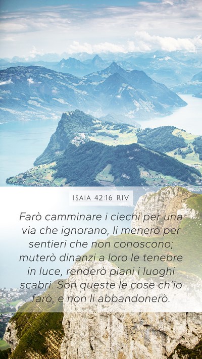 Isaia 42:16 RIV Bible Verse Image