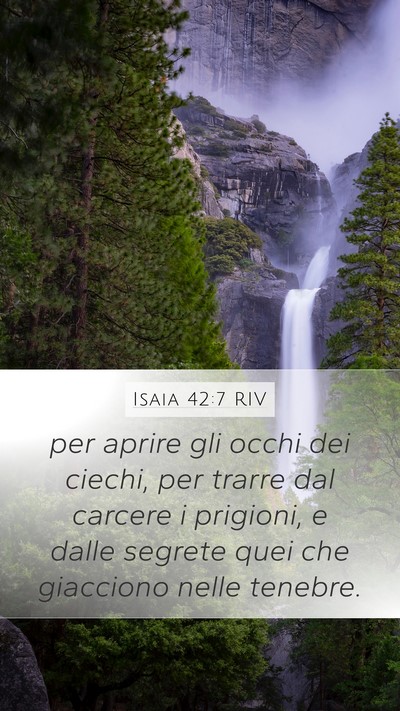 Isaia 42:7 RIV Bible Verse Image
