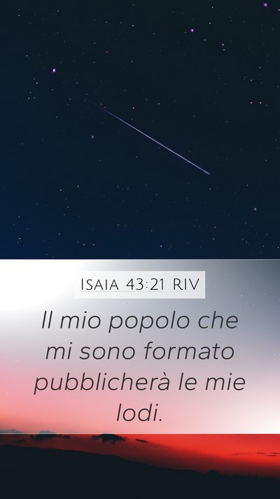 Isaia 43:21 RIV Bible Verse Image