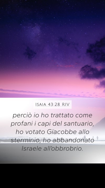 Isaia 43:28 RIV Bible Verse Image