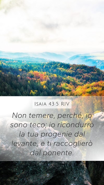 Isaia 43:5 RIV Bible Verse Image