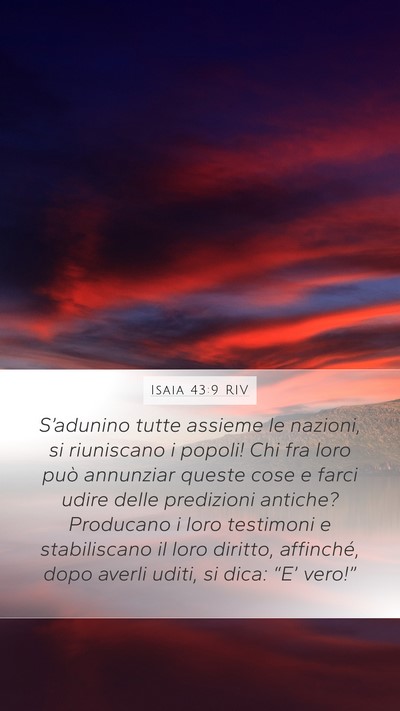 Isaia 43:9 RIV Bible Verse Image