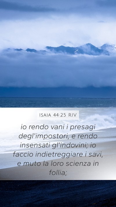 Isaia 44:25 RIV Bible Verse Image