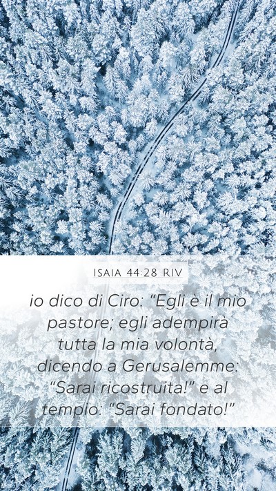 Isaia 44:28 RIV Bible Verse Image