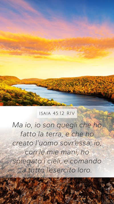 Isaia 45:12 RIV Bible Verse Image