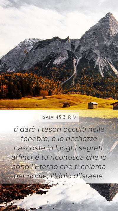 Isaia 45:3 RIV Bible Verse Image