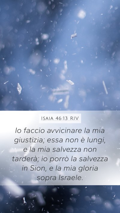 Isaia 46:13 RIV Bible Verse Image