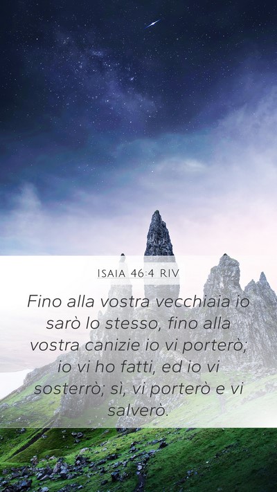 Isaia 46:4 RIV Bible Verse Image