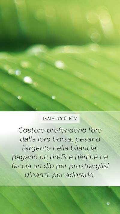 Isaia 46:6 RIV Bible Verse Image