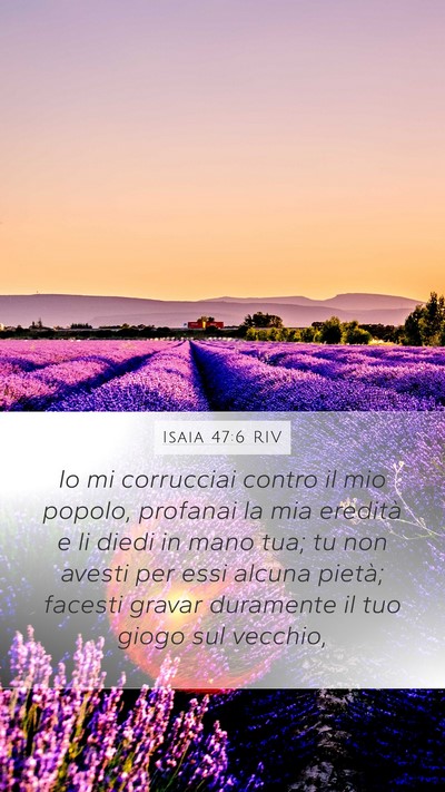 Isaia 47:6 RIV Bible Verse Image