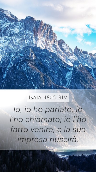 Isaia 48:15 RIV Bible Verse Image