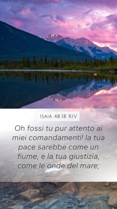 Isaia 48:18 RIV Bible Verse Image