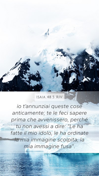 Isaia 48:5 RIV Bible Verse Image