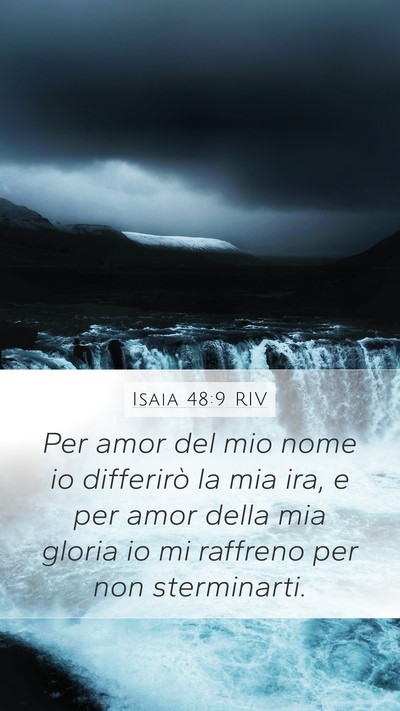 Isaia 48:9 RIV Bible Verse Image