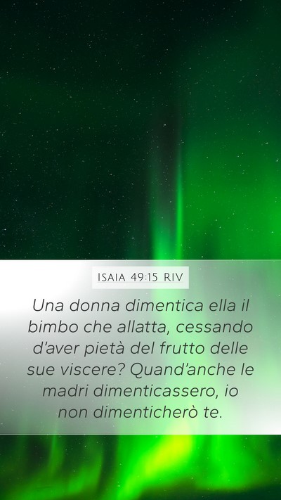 Isaia 49:15 RIV Bible Verse Image
