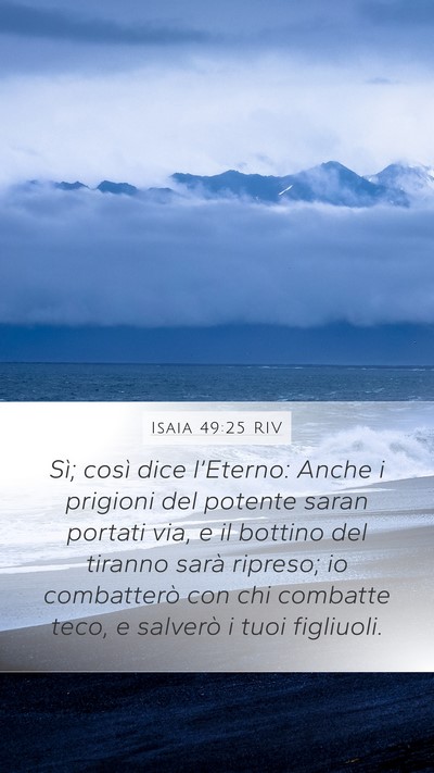Isaia 49:25 RIV Bible Verse Image
