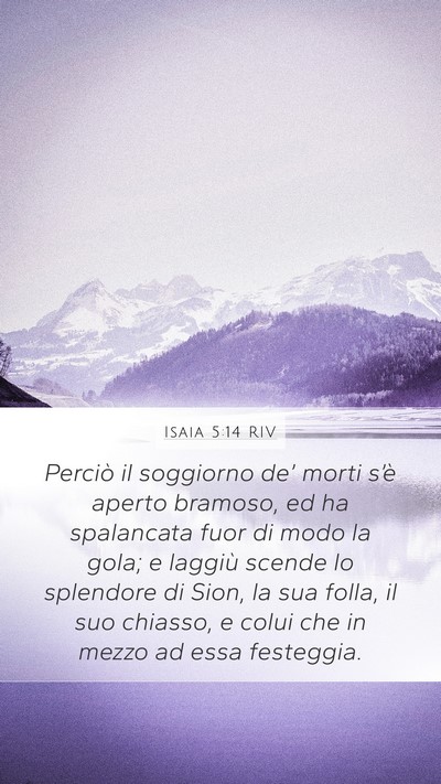 Isaia 5:14 RIV Bible Verse Image