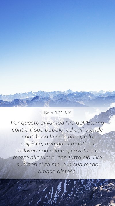 Isaia 5:25 RIV Bible Verse Image