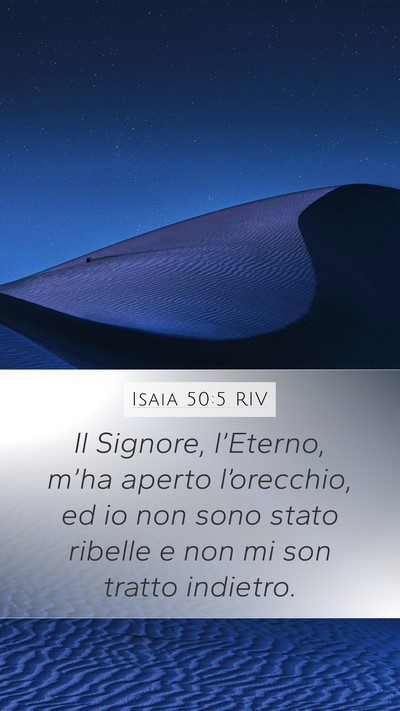 Isaia 50:5 RIV Bible Verse Image