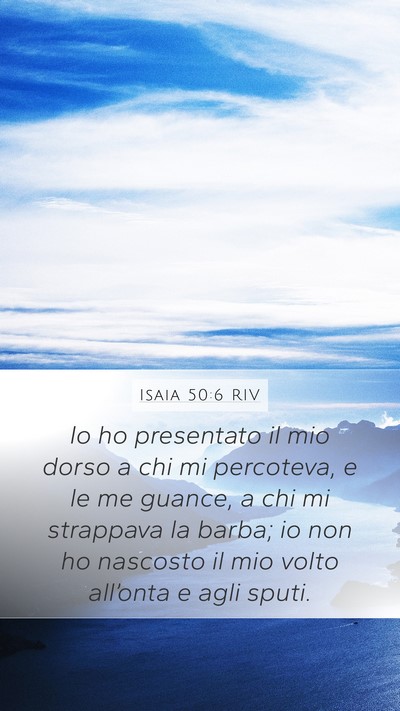 Isaia 50:6 RIV Bible Verse Image